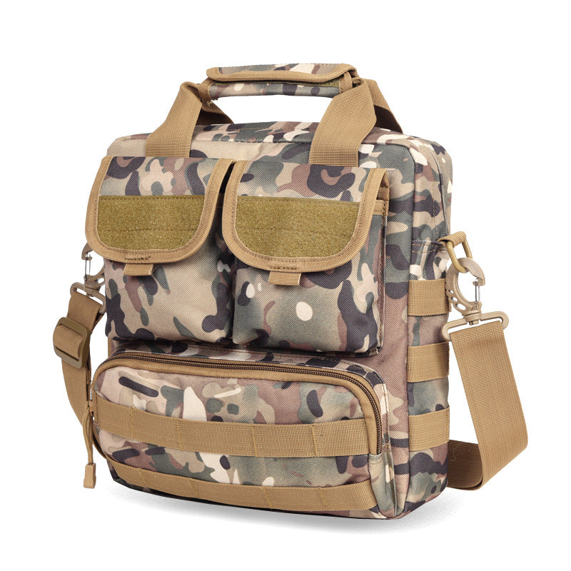 Nylon Camouflage Tactical Backpack Mens Shoulder Crossbody Bag