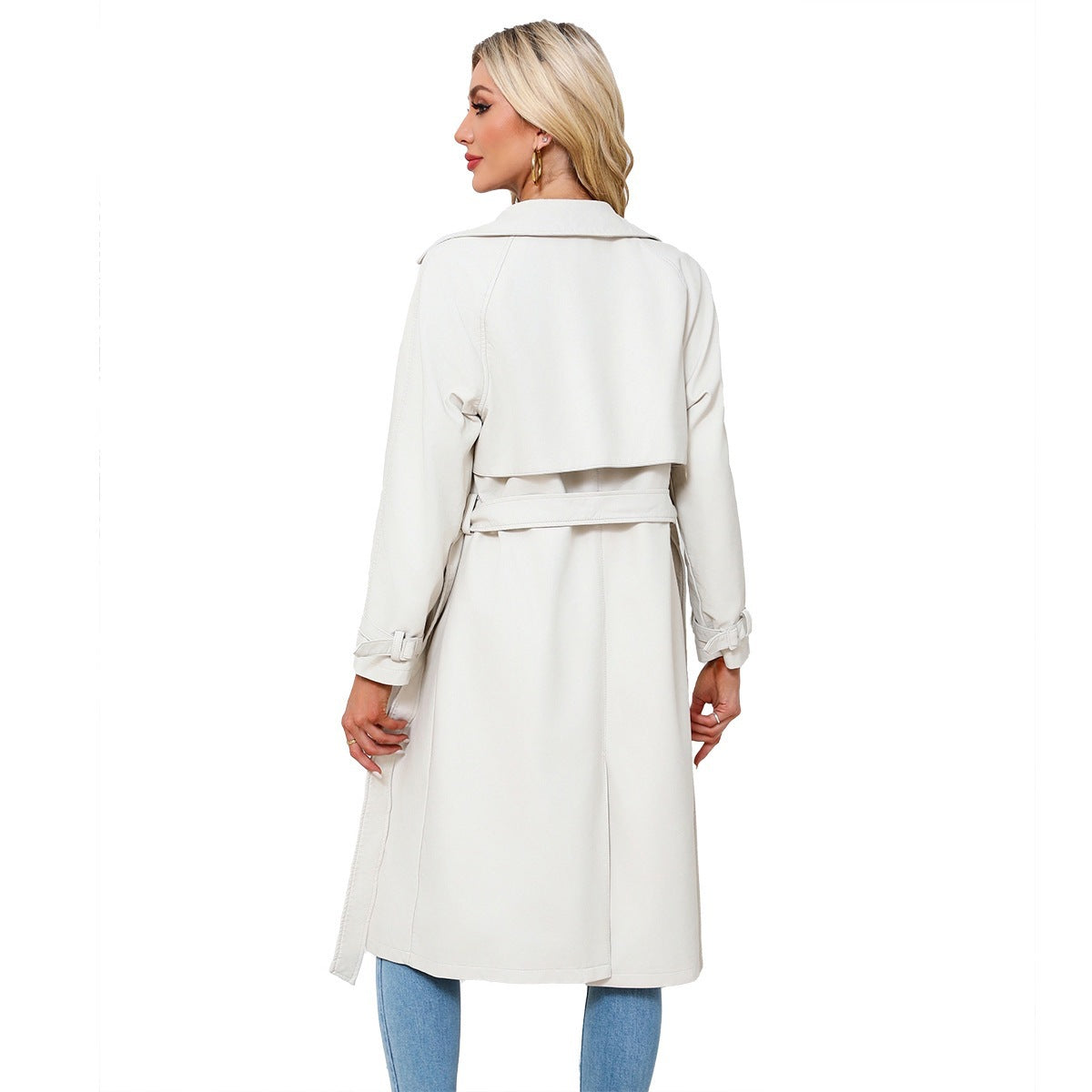 SpringAutumn Womens Trench Coat Long Loose Jacket