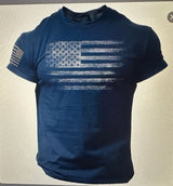 Men's Casual Crew-Neck Short-Sleeve T-Shirt With Beach Sunset And Coconut Tree Print
