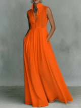 Long Vacation-style French-colored Dress