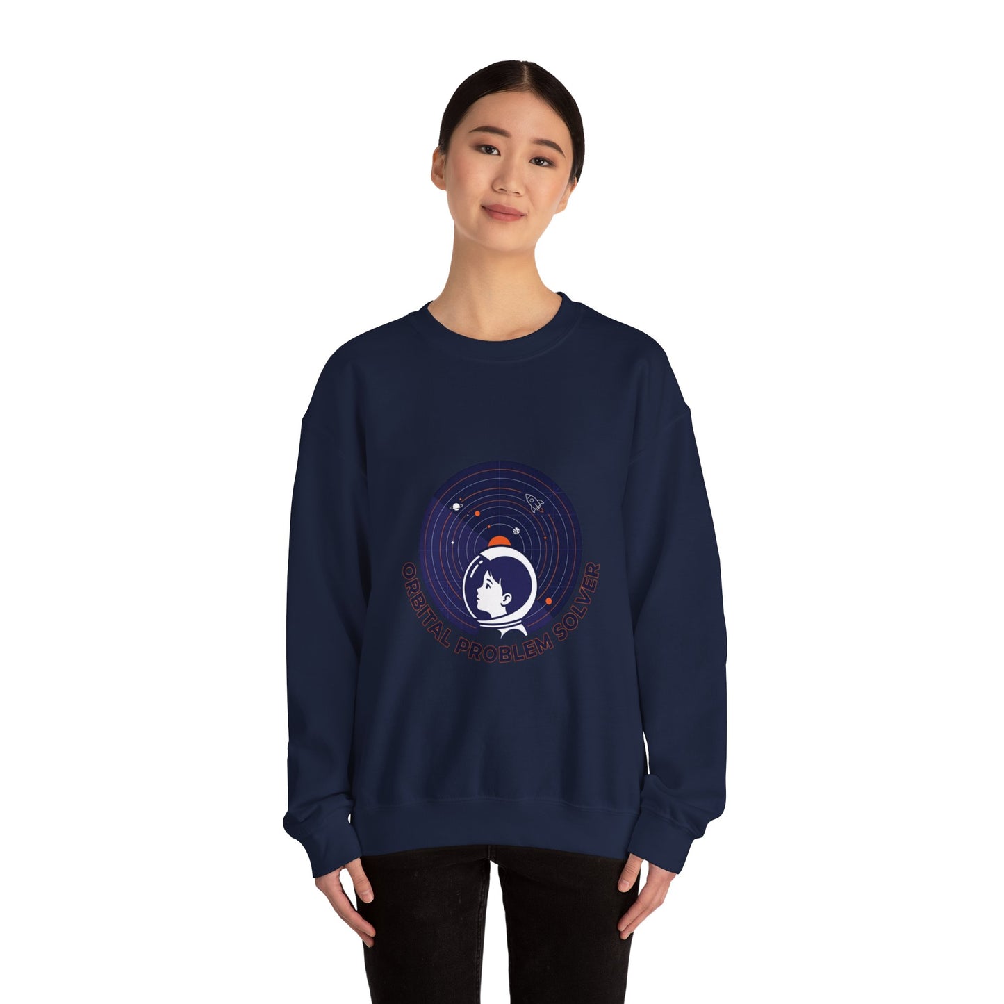 Orbital Problem Solver Sweatshirt | mission patch, space science nerd