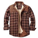 European-size Plaid Shirt Mens Outerwear