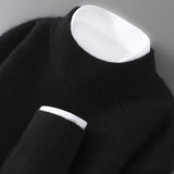 Men's Casual Loose-Fitting Cashmere Base-Layer Sweater
