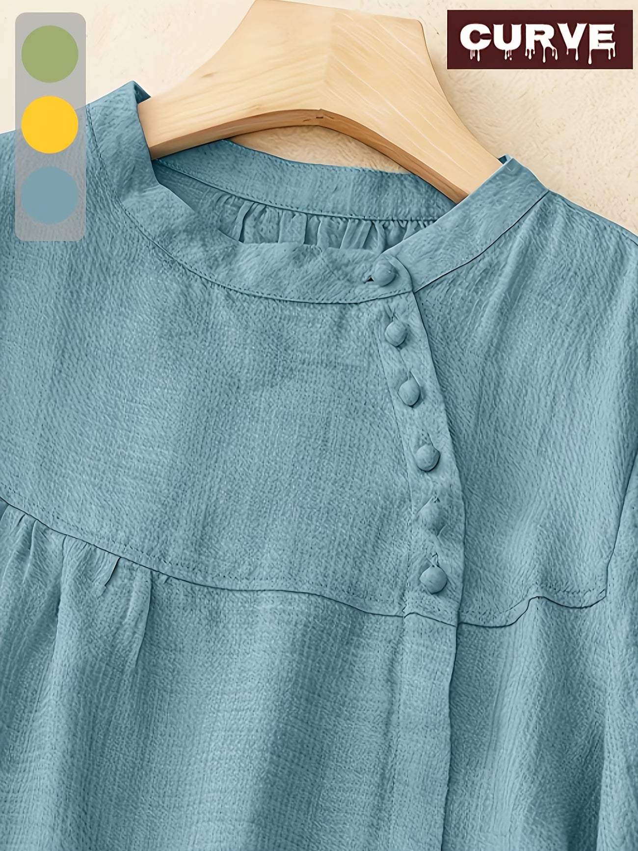 Casual Style Five-Quarter Sleeve