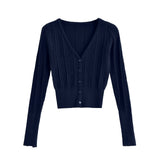 V-neck slim fit long sleeved top