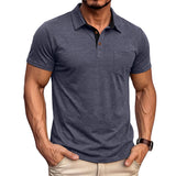 Men's Short-sleeve Lapel T-shirt Polo Shirt