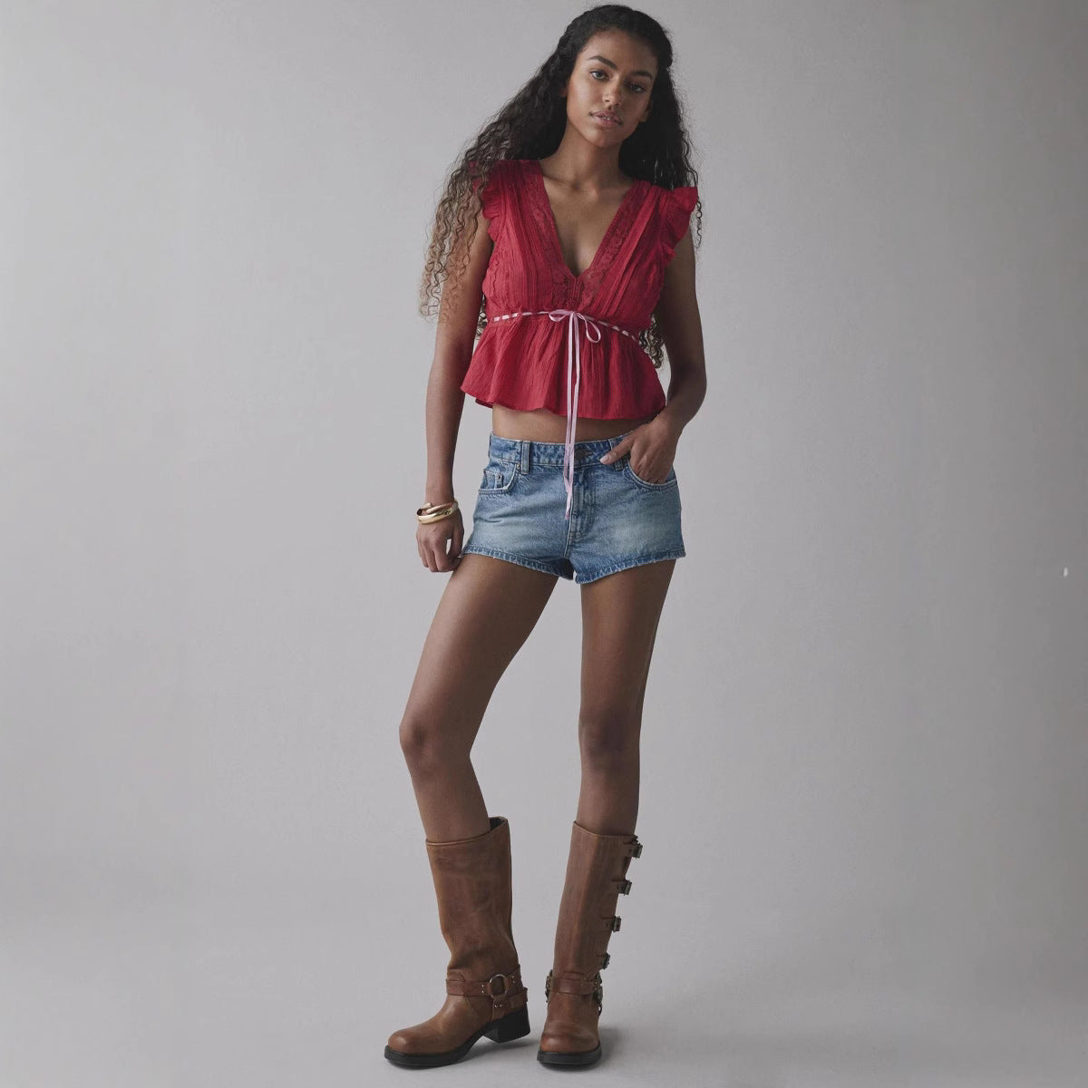 Summer European And American Short-sleeve Tops