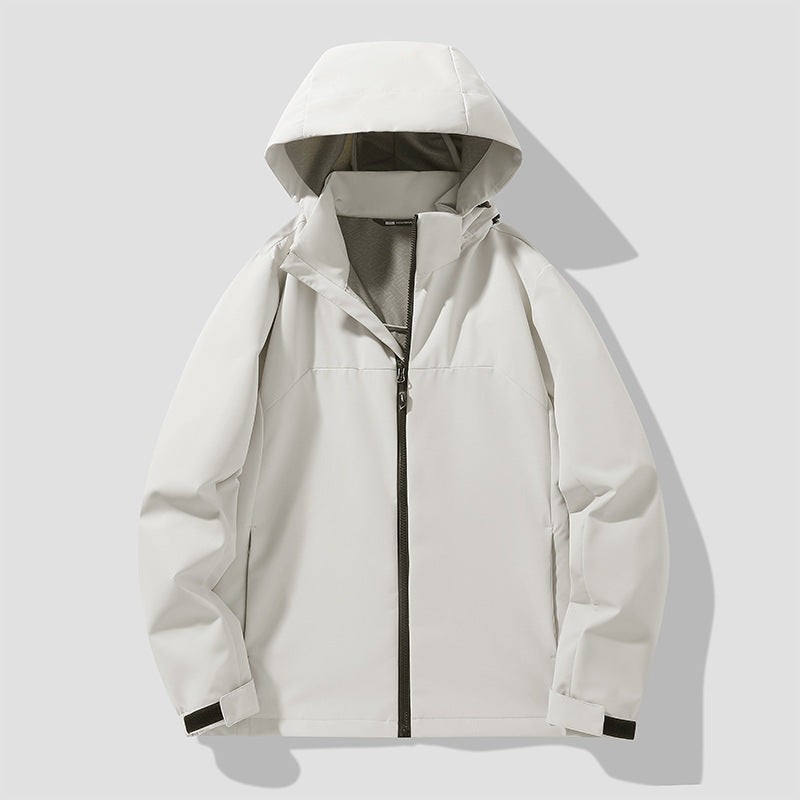 Outdoor Couple's Hardshell Jacket Single-Layer Hiking Coat