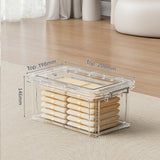 Large Transparent Plastic Storage Box - Perfect for Organizing Clothes, Quilts, Toys, and Snacks in Wardrobe & Home Use