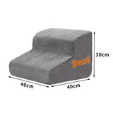 Pet Dog Stair Ramp with Bone Handle – Safe Steps for Elderly Dogs, Couch & Bed Accessibility, Joint Protection