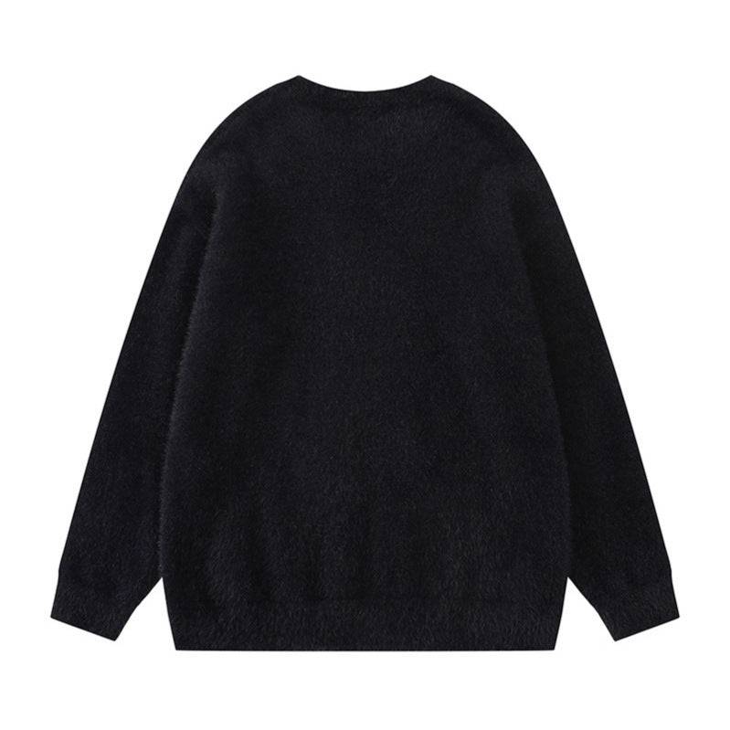 Crewneck Sweater Loose Casual Versatile Couple Top