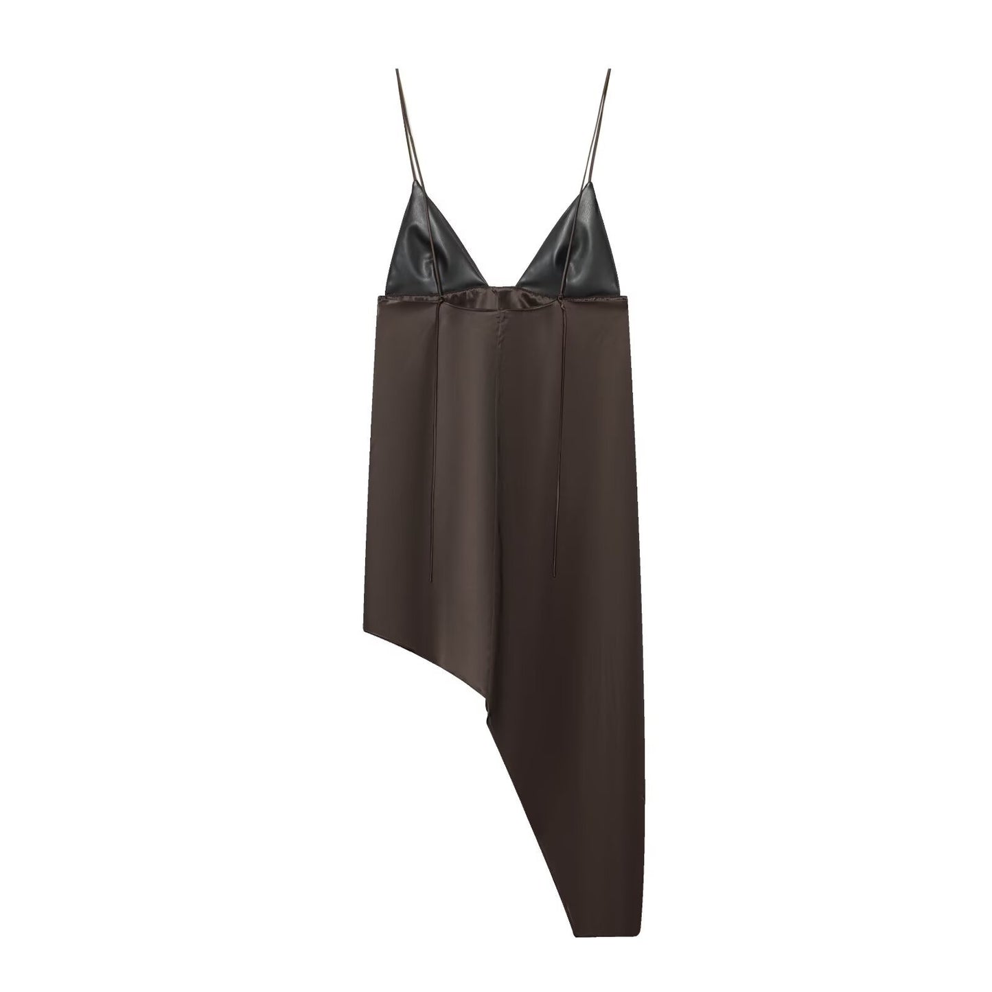 Spicy girl splicing asymmetrical top