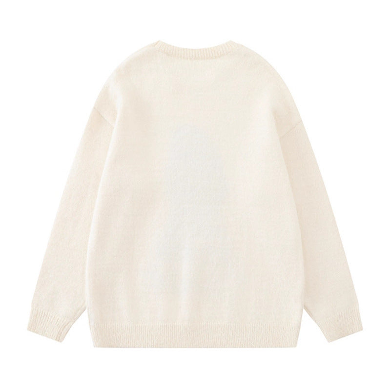 Crewneck Sweater Loose Casual Versatile Couple Top