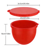 Reusable Mixer Container with Silicone Liner Lid, Compatible with KitchenAid 5-Quart Tilt-Head Stand Mixers, Baking Accessory