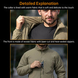 Men's Winter Warm Padded Jacket, Lightweight Hooded Tactical Parka, Outdoor Waterproof Windproof Cold-Weather Hiking Jacket.