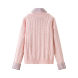 Fake two street knitted sweater tops