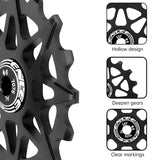 Bicycle Rear Derailleur Jockey Wheel Ceramic Bearing Aluminum Alloy 10T 12T 14T 16T Positive Negative Tooth for MTB Road Bike