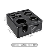 Universal Coffee Tamping Station: 51/53/54/58mm Distributor & Tamper Stand with Multi-Functional Storage Rack