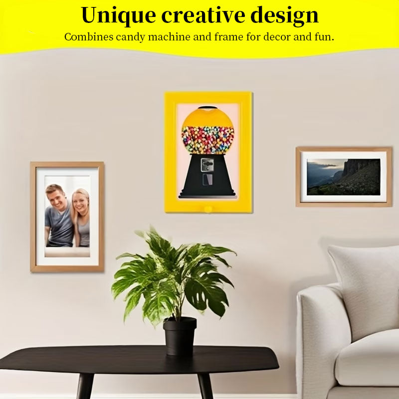 Candy Distributor Photo Frame - Halloween Christmas Birthday Gift, Rectangular Photo Frame, Living Room Home Decor