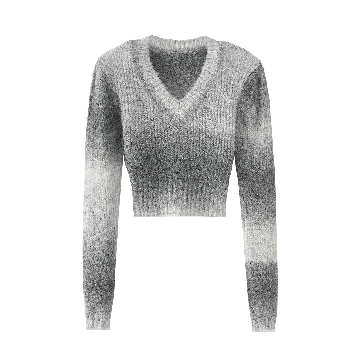V-neck long sleeved top
