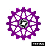Bicycle Rear Derailleur Jockey Wheel Ceramic Bearing Aluminum Alloy 10T 12T 14T 16T Positive Negative Tooth for MTB Road Bike