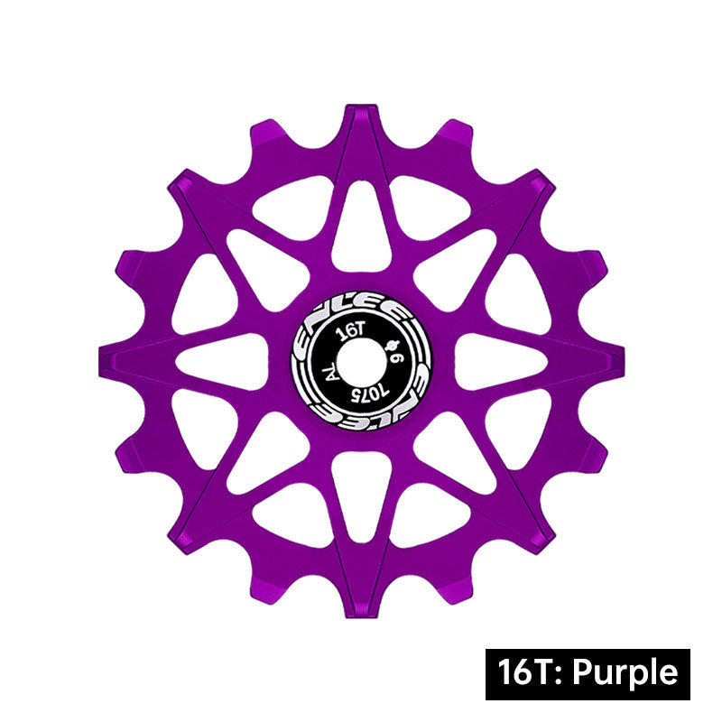 Bicycle Rear Derailleur Jockey Wheel Ceramic Bearing Aluminum Alloy 10T 12T 14T 16T Positive Negative Tooth for MTB Road Bike