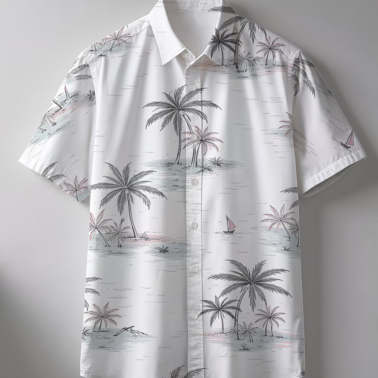 Men'S Short Sleeve Shirt, Hawaiian Style