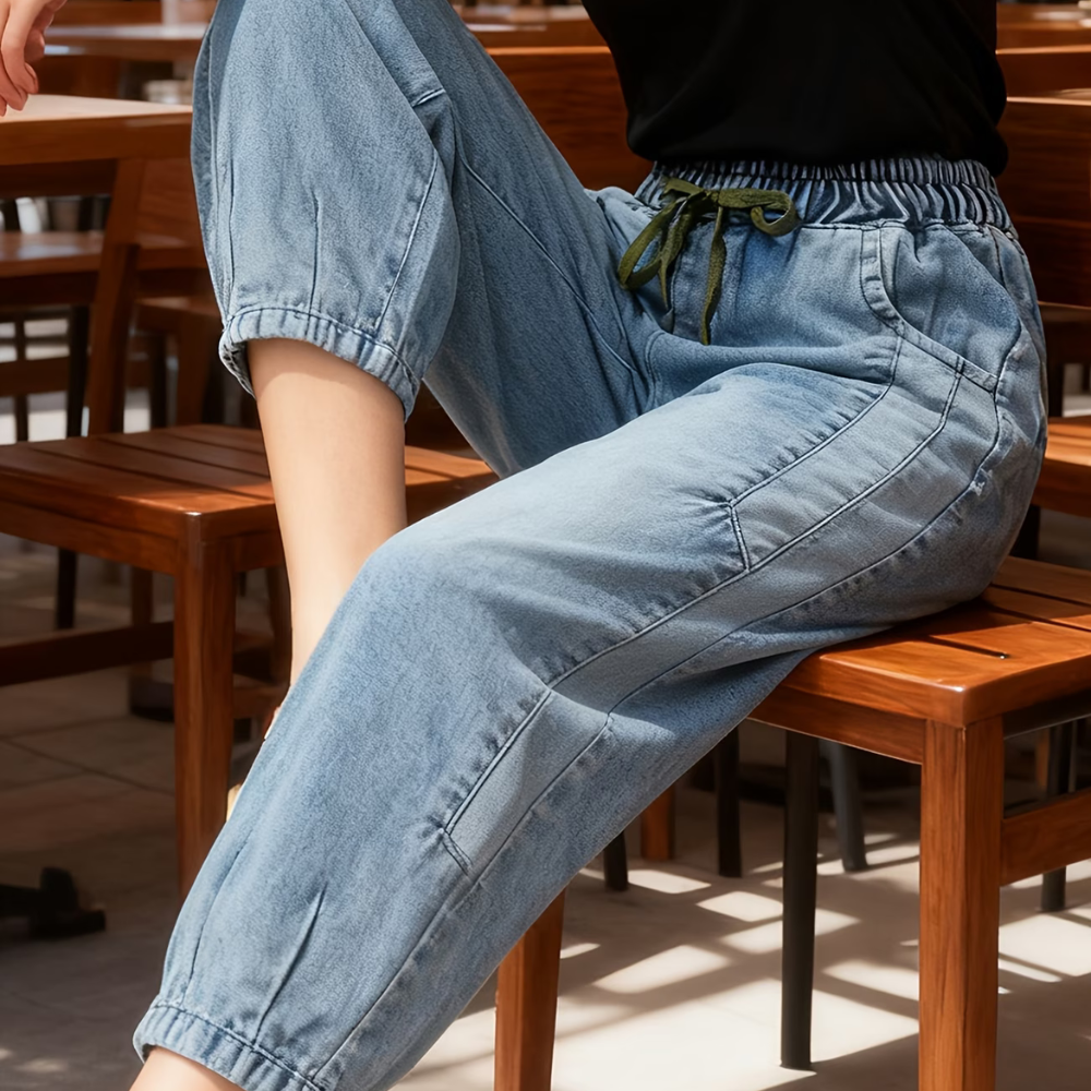 2025 Spring/Autumn Vintage Distressed Jeans