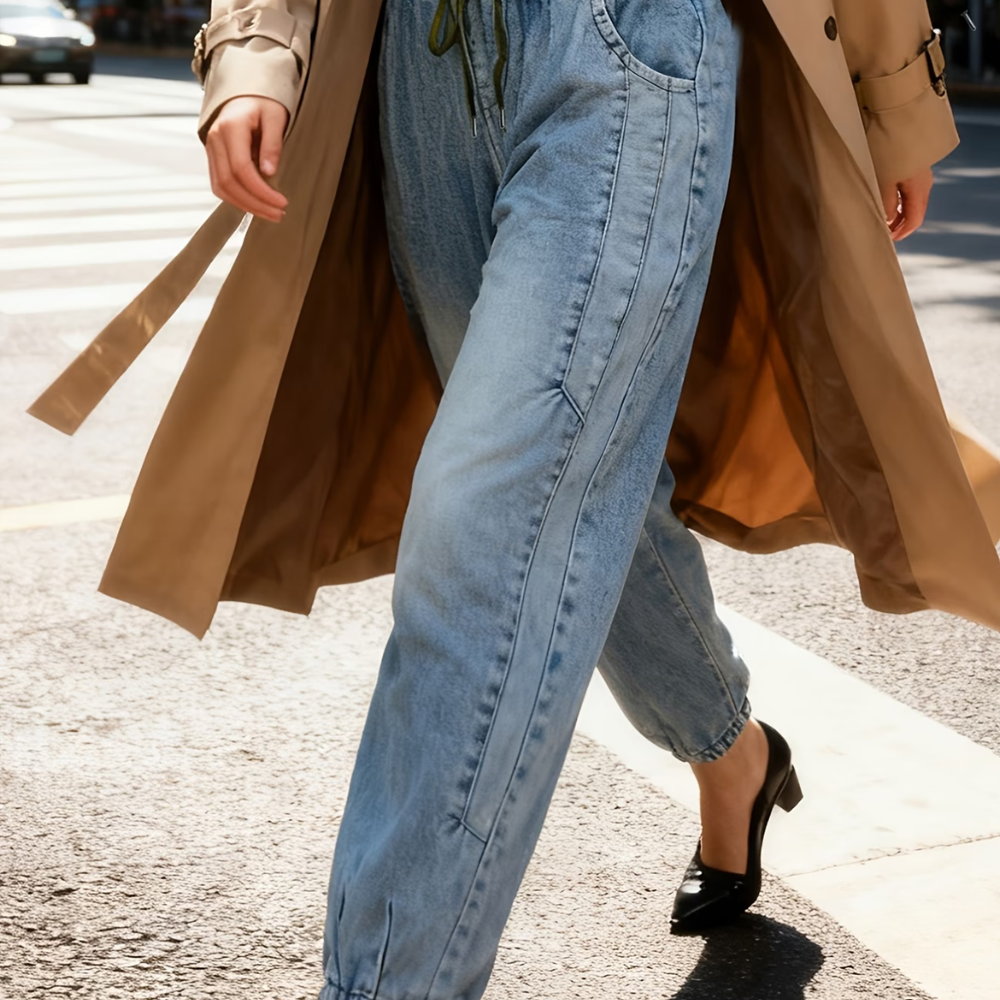 2025 Spring/Autumn Vintage Distressed Jeans