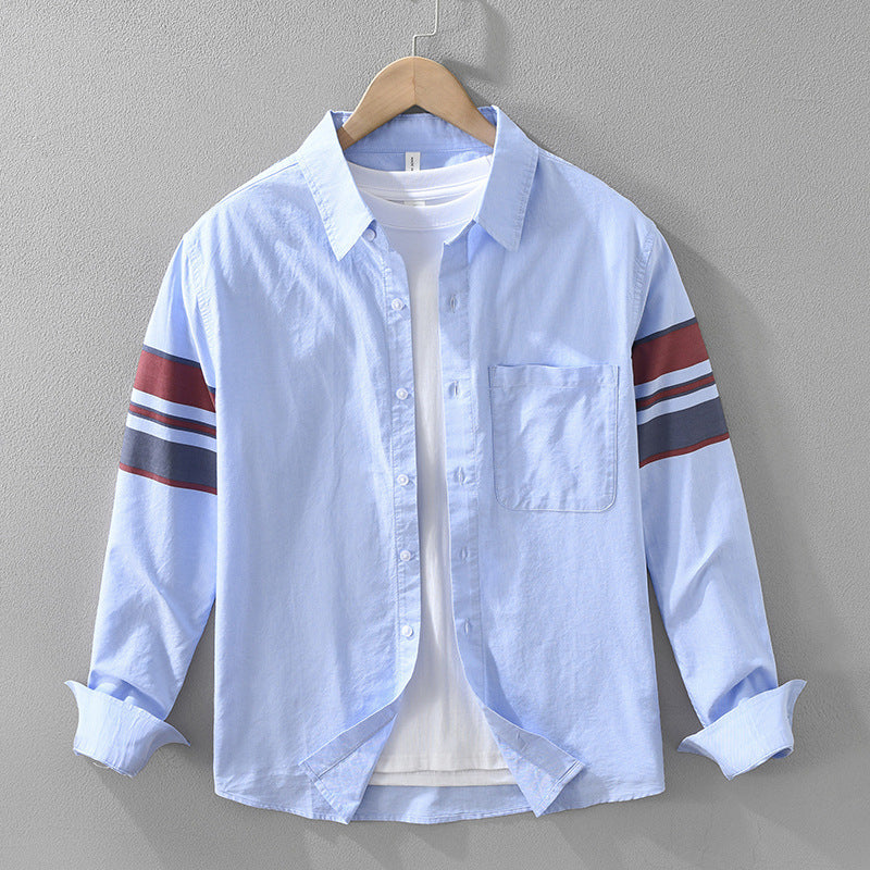 Mens Stylish Casual Versatile And Relaxed-fit Artistic Top