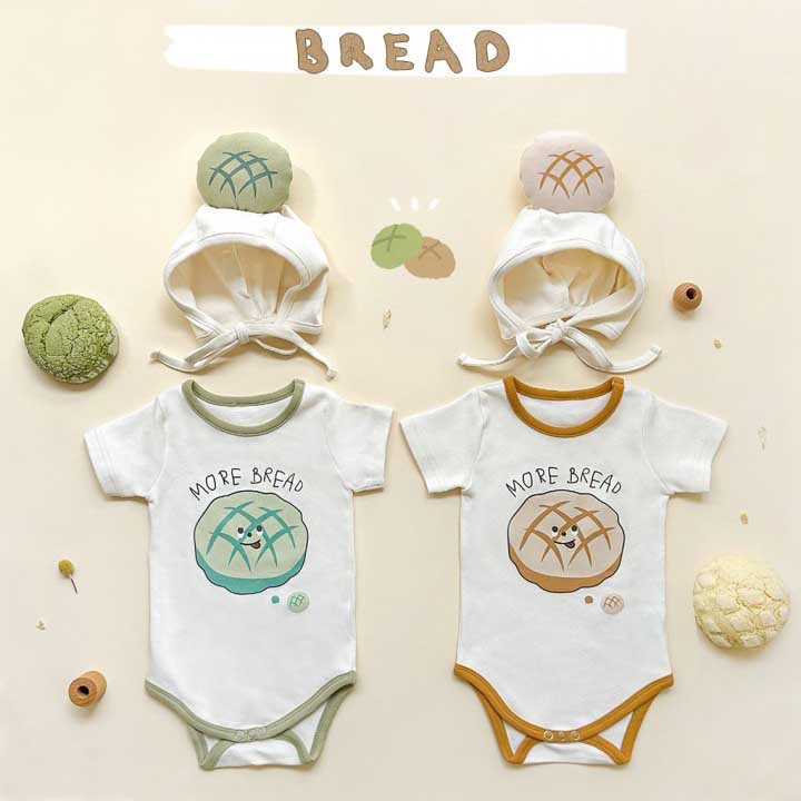 Pineapple Bread Printing Modeling Romper Ins