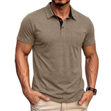 Men's Short-sleeve Lapel T-shirt Polo Shirt