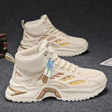 Men's Breathable High-Top Mesh Casual Sports Shoes