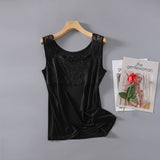 Summer New Knitted Silk Womens Tank Top