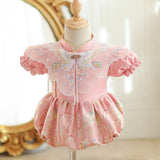 First Birthday Dress For Baby Girls, Summer New Arrivals, Chinese-style Onesie