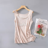 Summer New Knitted Silk Womens Tank Top