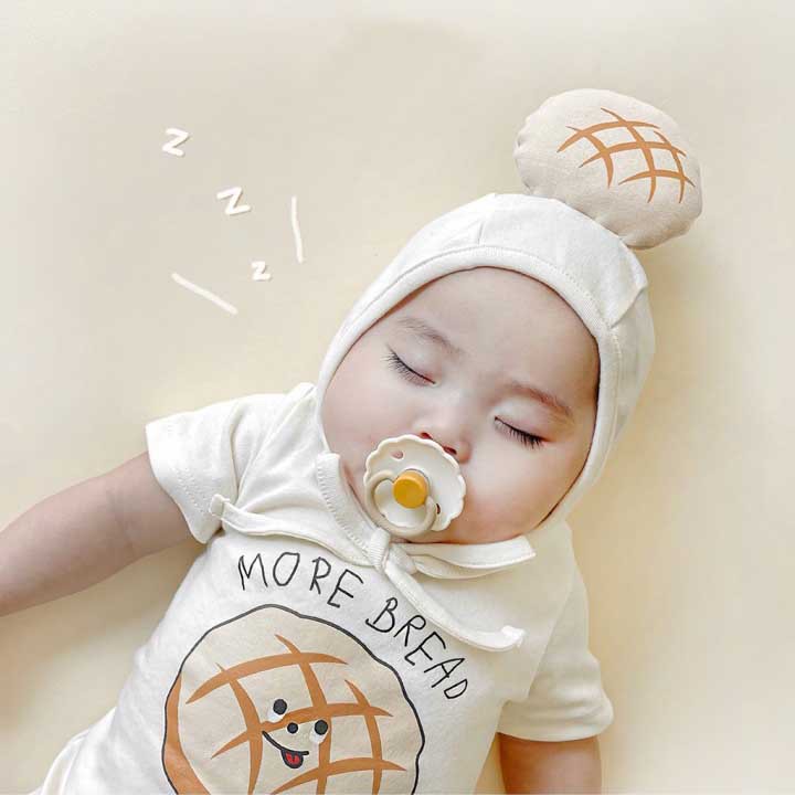 Pineapple Bread Printing Modeling Romper Ins