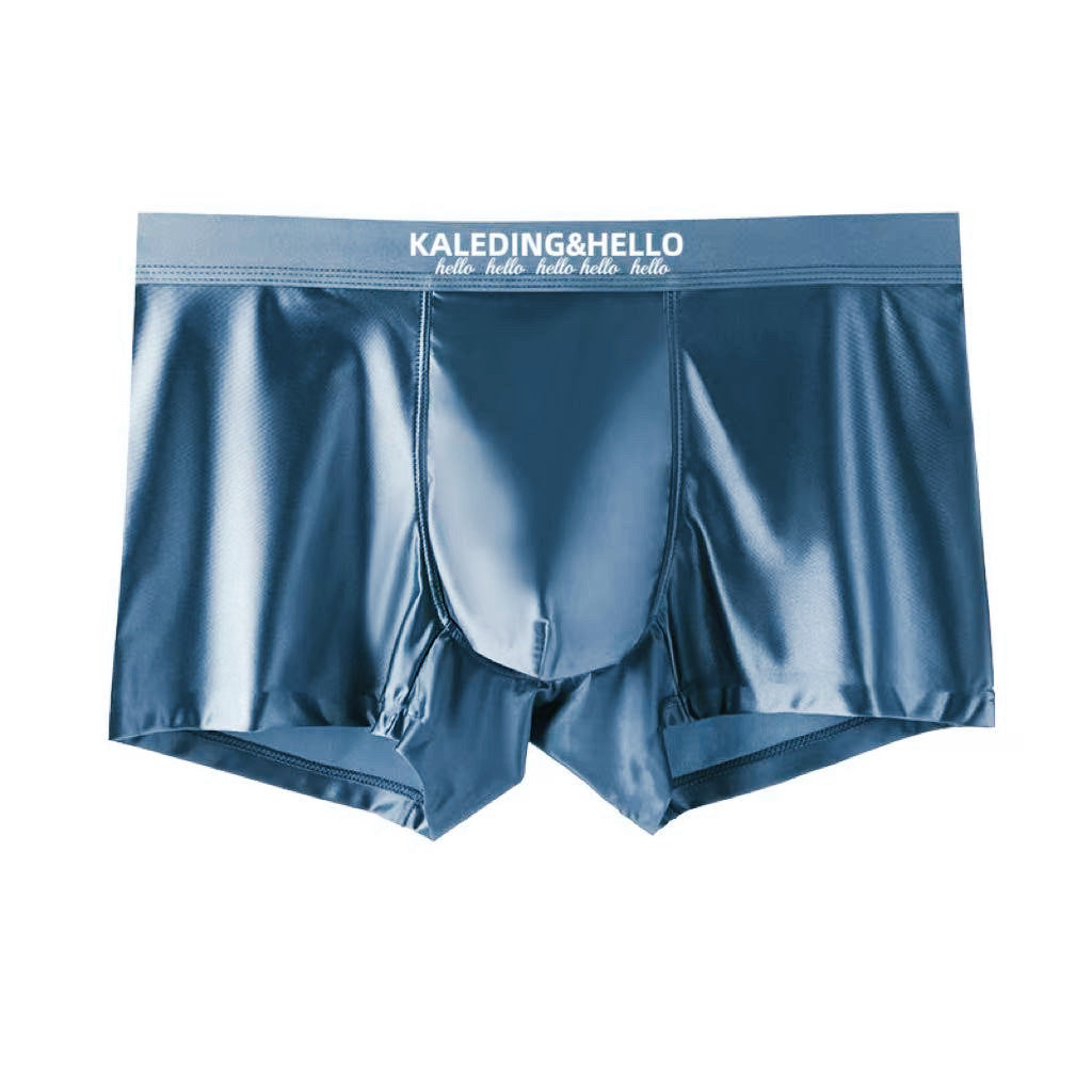 Satin Ice Silk Mens Underwear, Cool And Comfortable Boxer Briefs