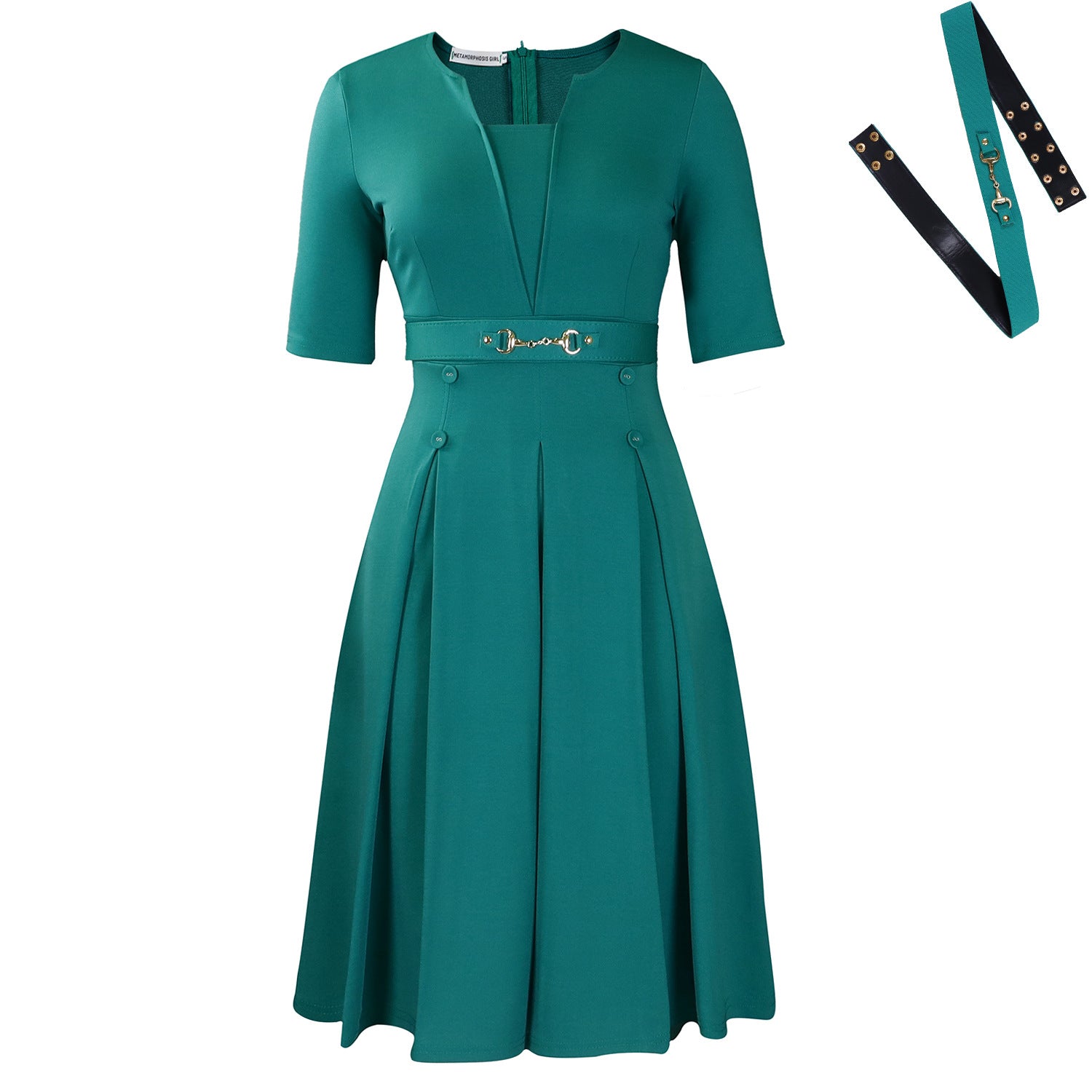 Women's Short-Sleeve Fashionable Elegant Dress