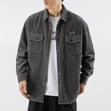 Corduroy Shirt For Men Plus-size And Oversized Shirt For Spring And Autumn