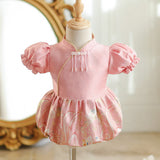 First Birthday Dress For Baby Girls, Summer New Arrivals, Chinese-style Onesie