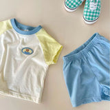Summer Baby Short Sleeved Top Set For Boys, Children, And Girls
