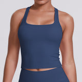 Solid-color Brushed-back Camisole For Women