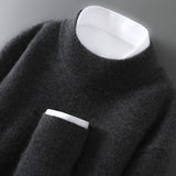 Men's Casual Loose-Fitting Cashmere Base-Layer Sweater