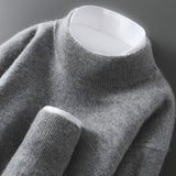 Men's Casual Loose-Fitting Cashmere Base-Layer Sweater