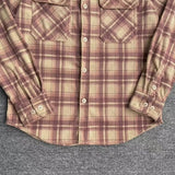 Retro Casual Slim-Fit Striped Corduroy Plaid Shirt