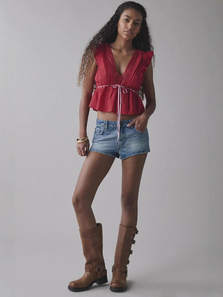 Summer European And American Short-sleeve Tops