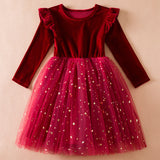 Autumn And Winter New Long Sleeved Girls' Dress
