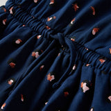 Children's dress with long sleeves, navy blue, size 116