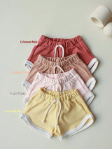 Baby Summer Outfit Suspender Vest And Shorts Set Girls